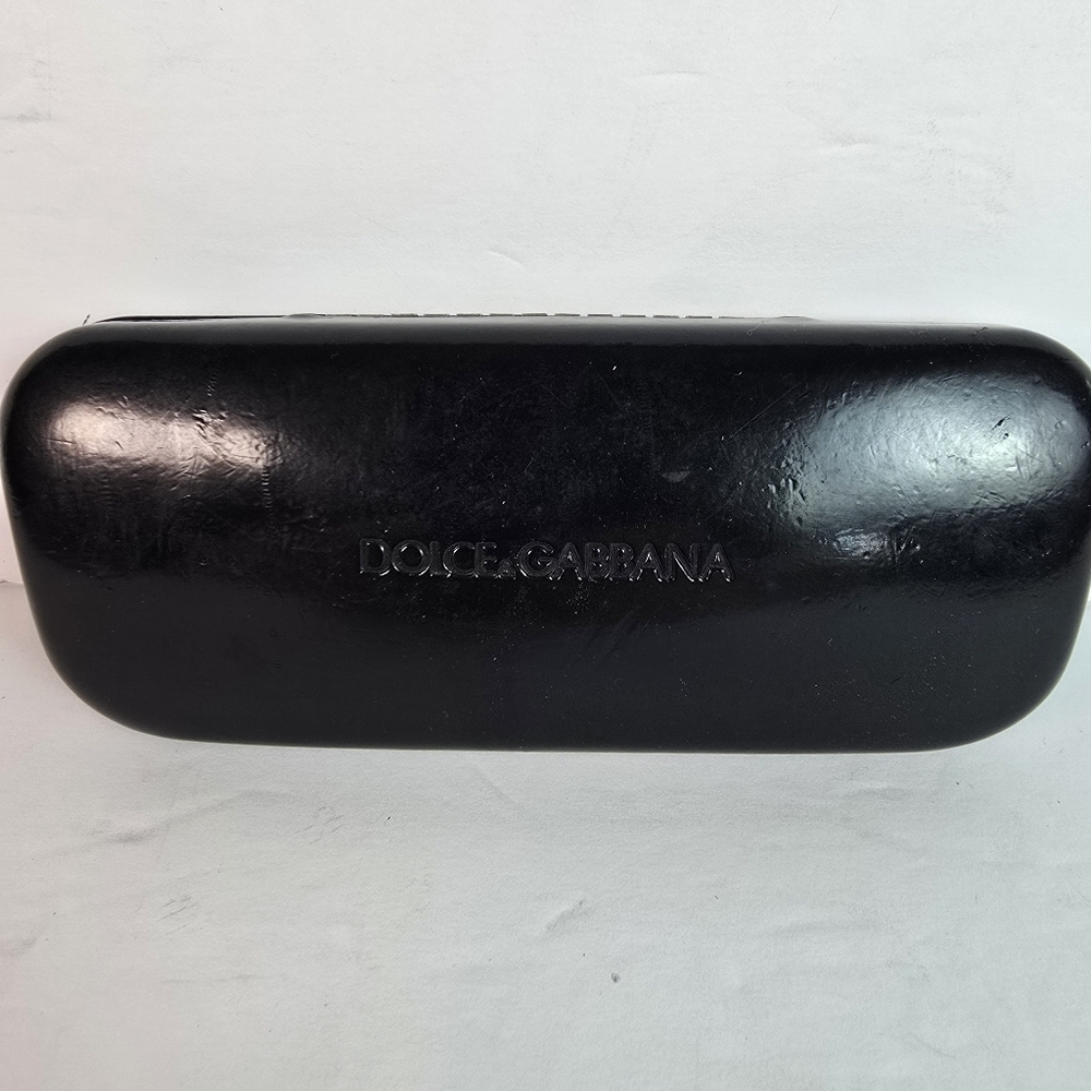 Dolce & Gabbana Glossy Black Eyeglass/Sunglass Case